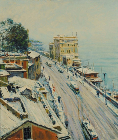 Berto Ferrari neve a Sturla | Art Recup